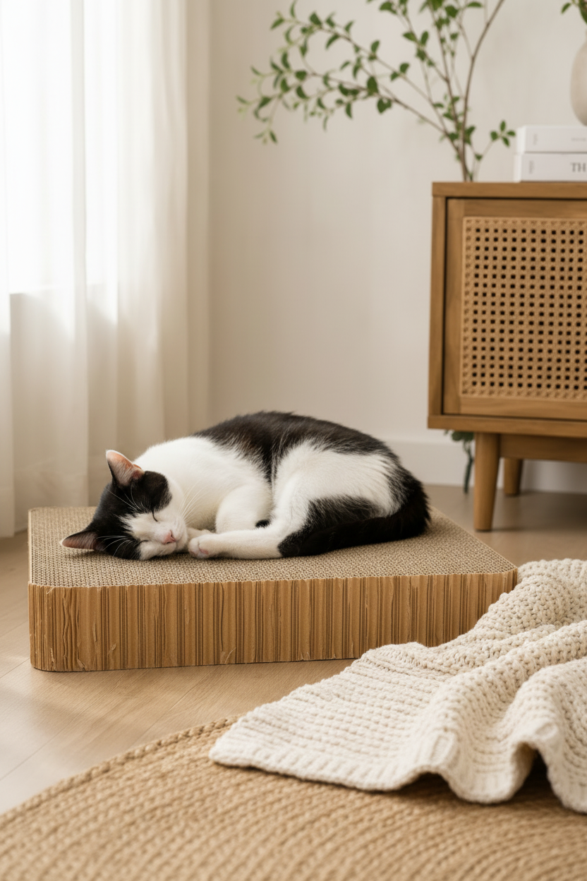 How to Style a Cat Scratcher in a Modern Home