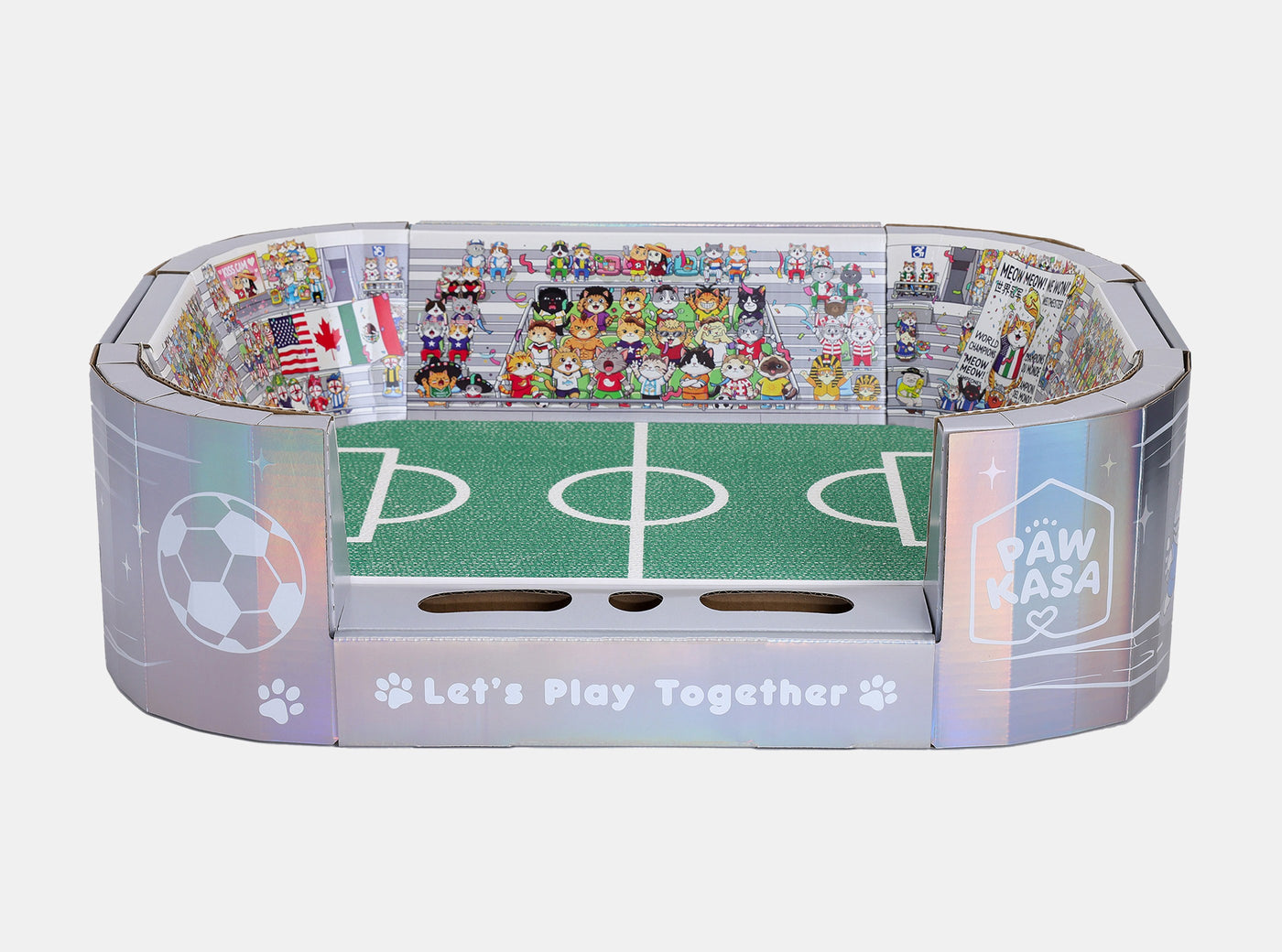 Football stadium-inspired immersive design