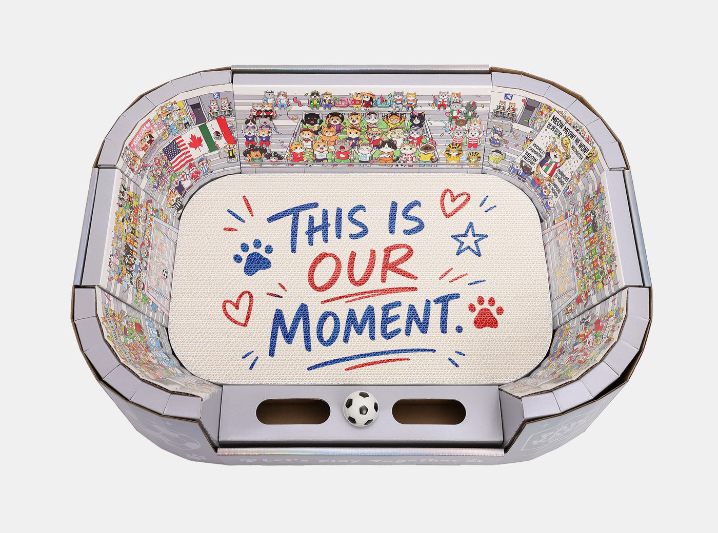 Double-sided design for play and personalization