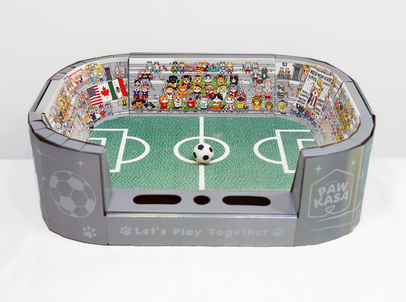 Football stadium-inspired immersive design