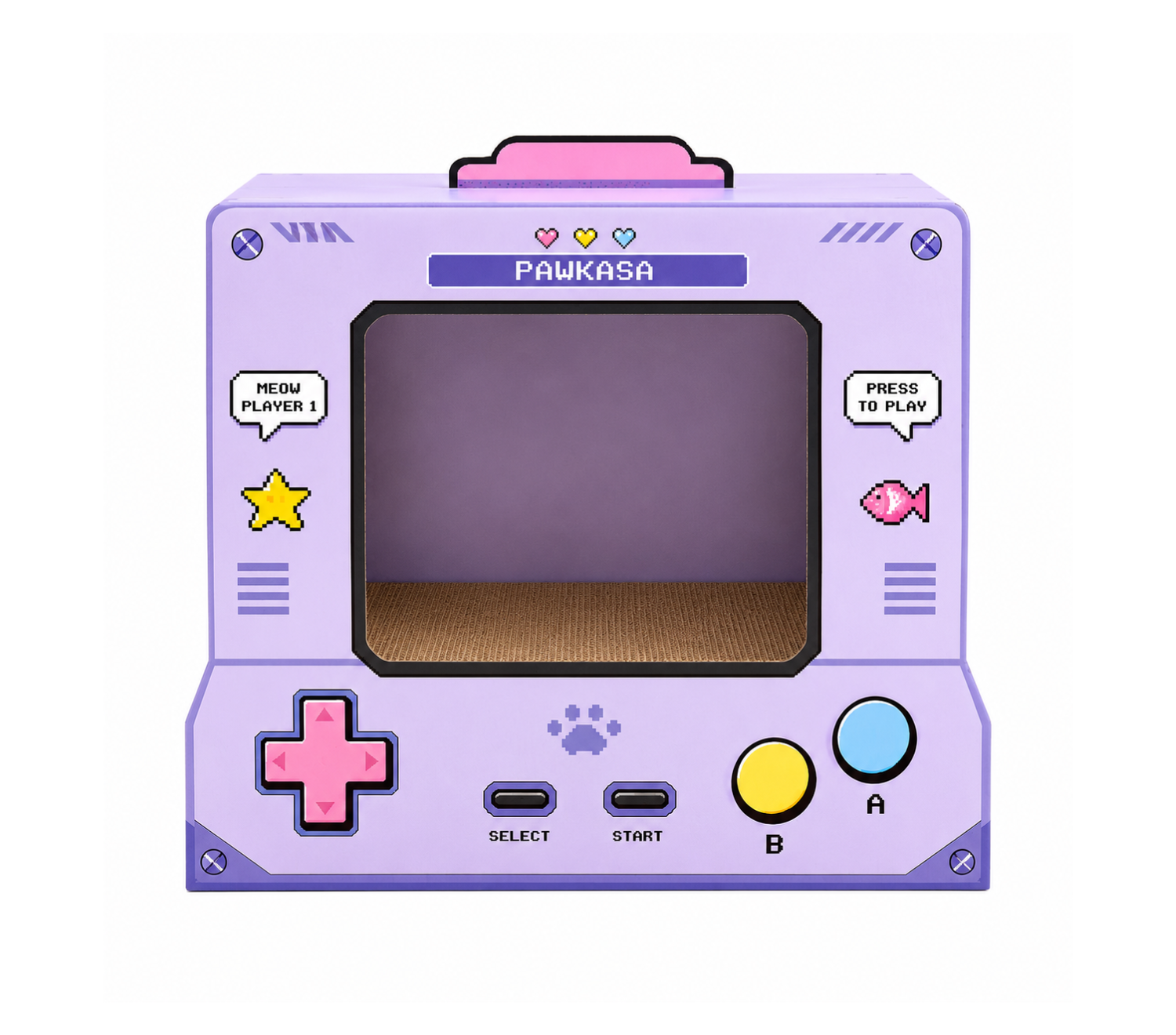 PawKasa Pixel Arcade – Meow Player 1
