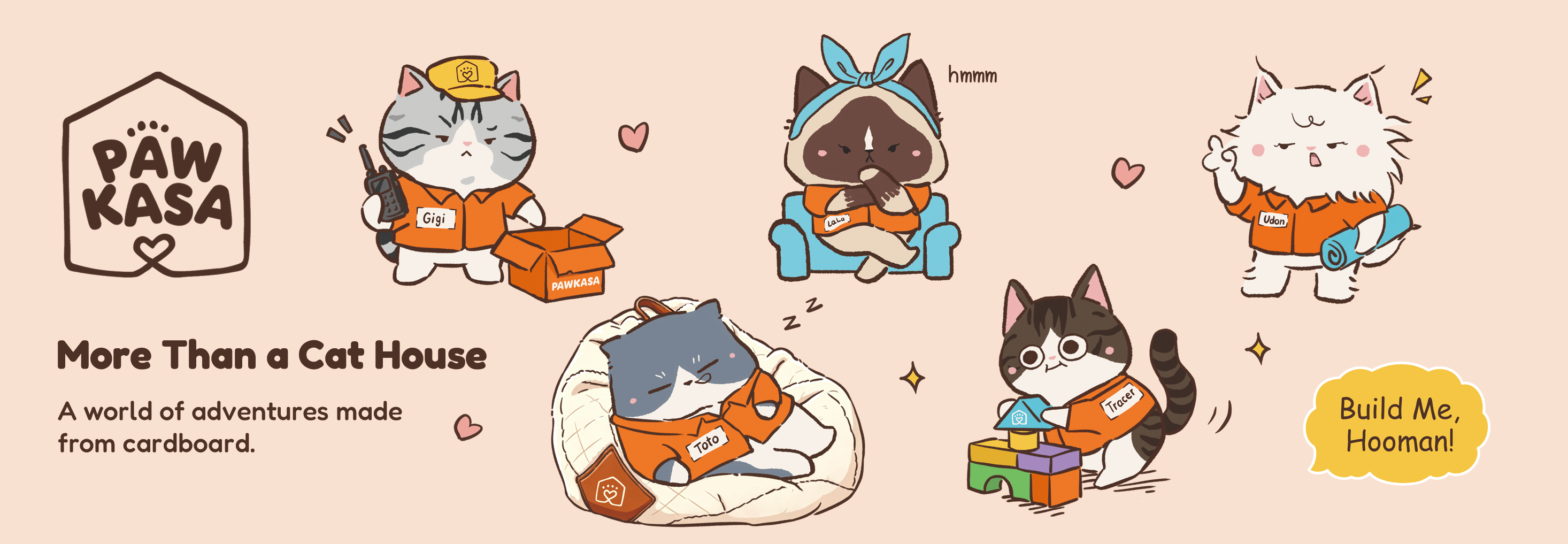Modern PawKasa scratchers in a warm living room