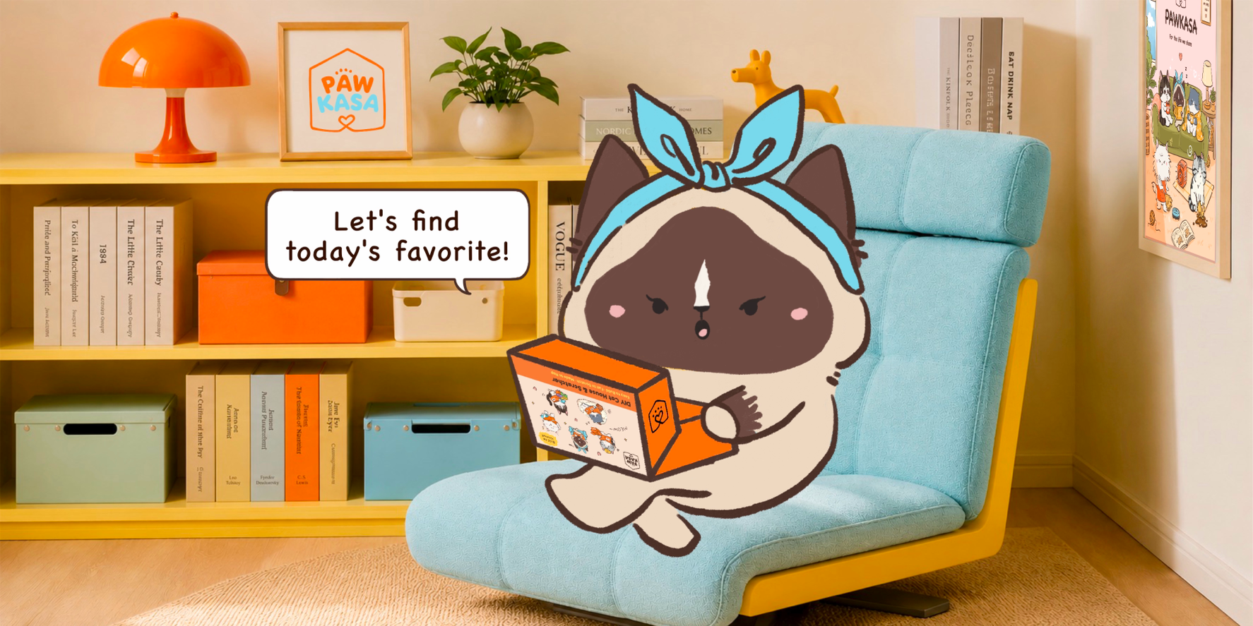 Design-led cardboard worlds for cats